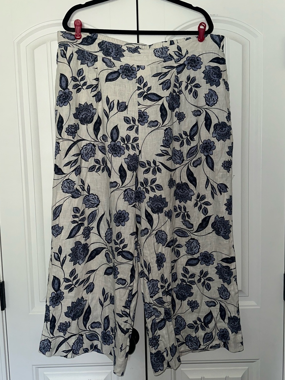 Plus Size Floral Wide leg Pants